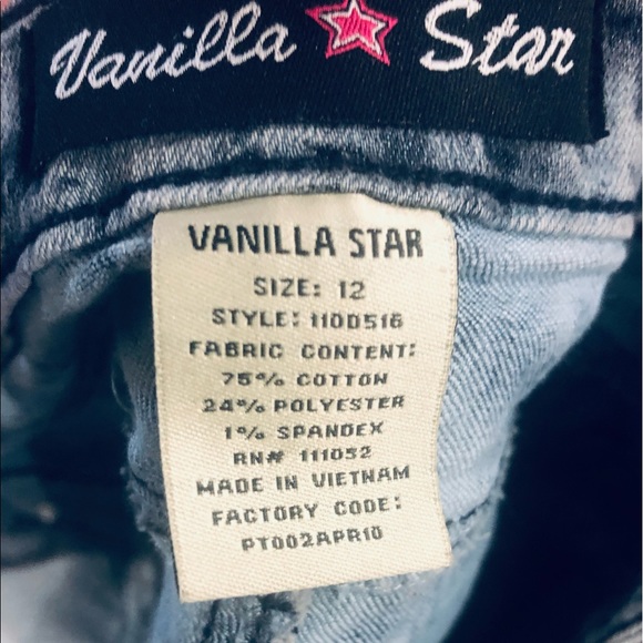 ❤️🔥Vanilla Star Bleached Out Girls Shorts ❤️🔥Measurements in Pics❤️🔥 - Picture 5 of 10
